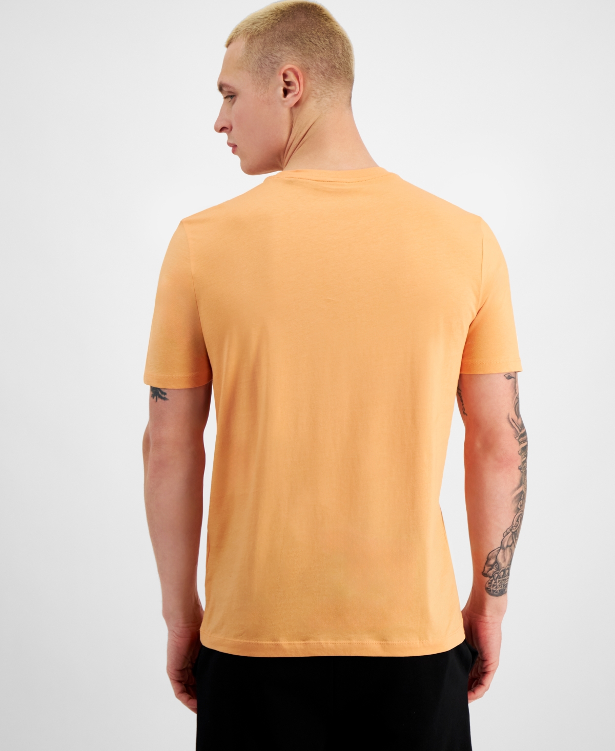 Shop Hugo By  Boss Men's Regular-fit Logo Graphic T-shirt, Created For Macy's In Medium Orange