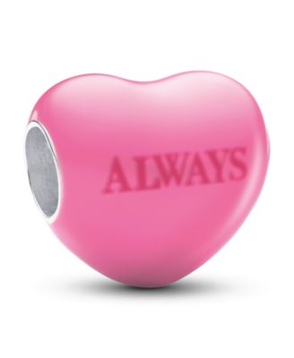 Sterling Silver  with Color Changing Heart Charm