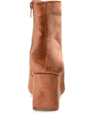 Women's Hazara Wide Width Velvet Block Heel Dress Booties