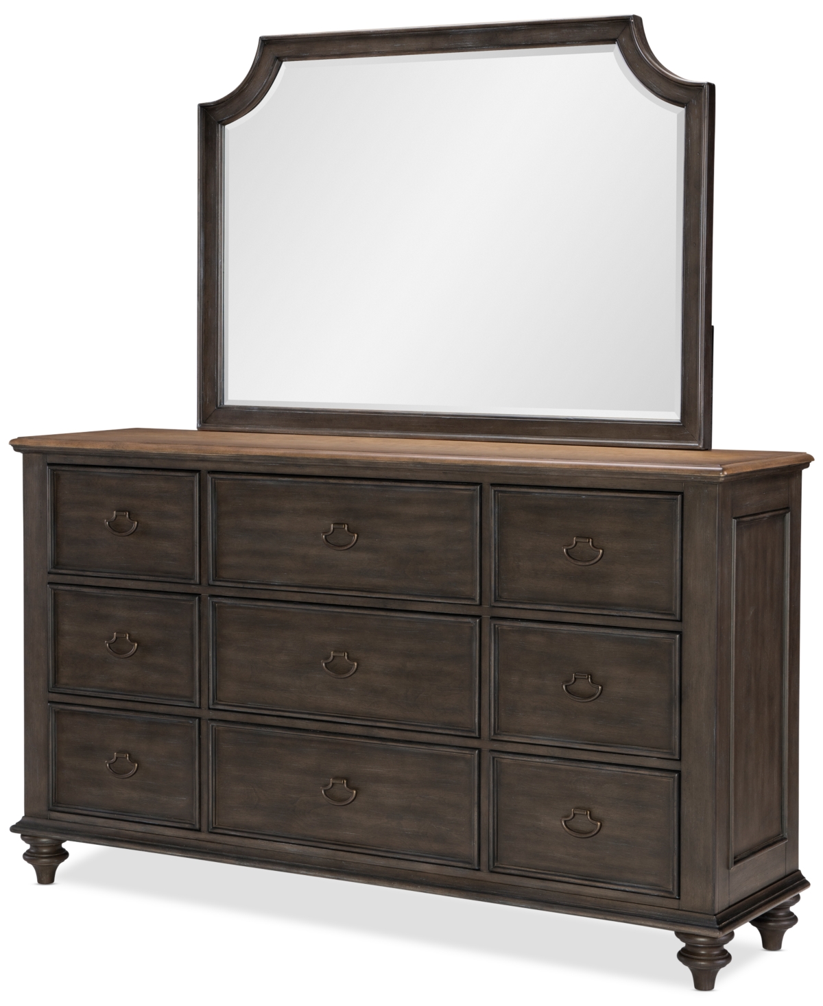 Shop Macy's Mandeville Dresser In Brown