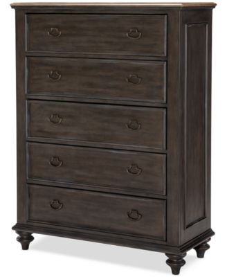 Mandeville 3pc Bedroom Set (Upholstered Queen Bed + Drawer Chest + 1-Drawer Nightstand)
