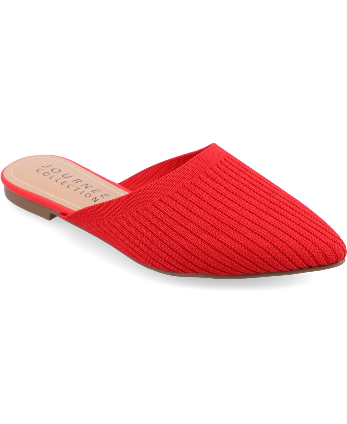 Shop Journee Collection Women's Aniee Knit Mules In Red