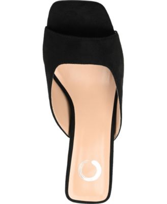 Women's Larna Square Toe Slip On Kitten Heels