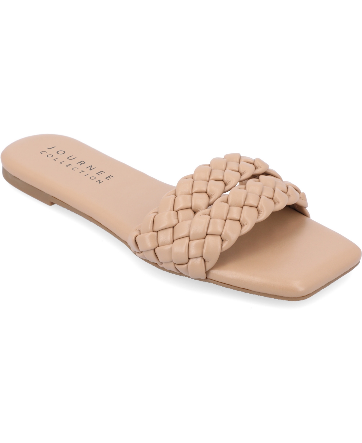 Women's Sawyerr Tru Comfort Foam Wide Width Dual Braided Band Slide Sandals - Sage