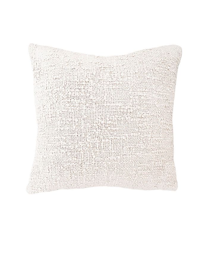 Anaya Home Cozy Cotton Ivory Boucle 20x20 Down Alternative Pillow