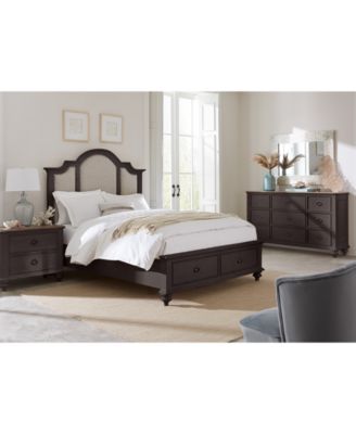 Mandeville 3pc Bedroom Set (Upholstered California King Storage Bed + Dresser + 2-Drawer Nightstand)