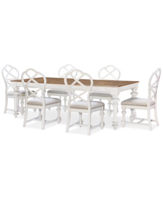 Mandeville 7 Pc. Dining Set (Rectangular Table & 6 X-Back Chairs)