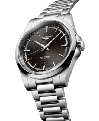 Men's Swiss Automatic Conquest Stainless Steel Bracelet Watch 41mm