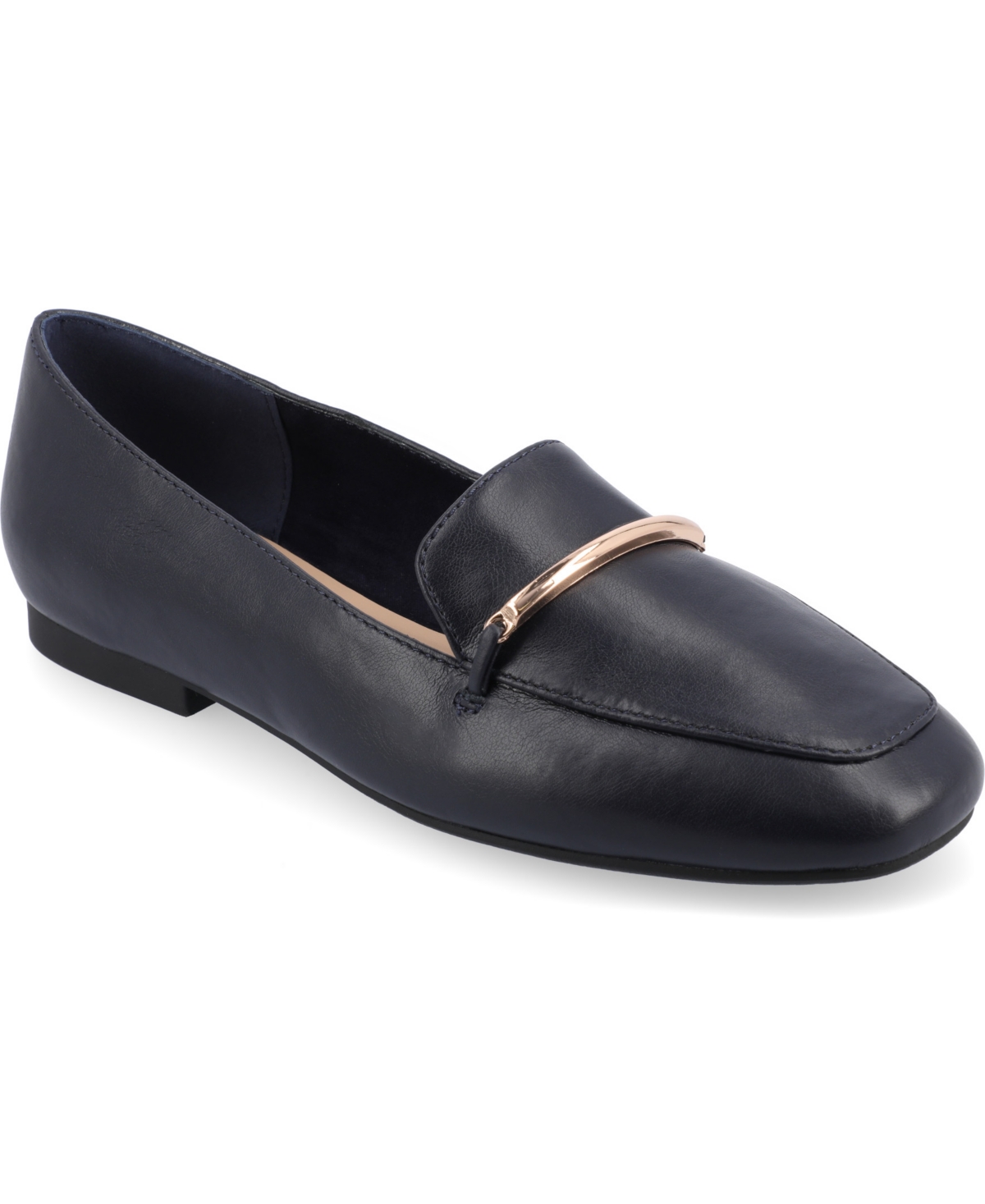 Shop Journee Collection Women's Wrenn Slip On Loafers In Navy
