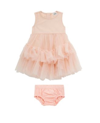 Guessing Games Mesh Mini Dress Baby Blue