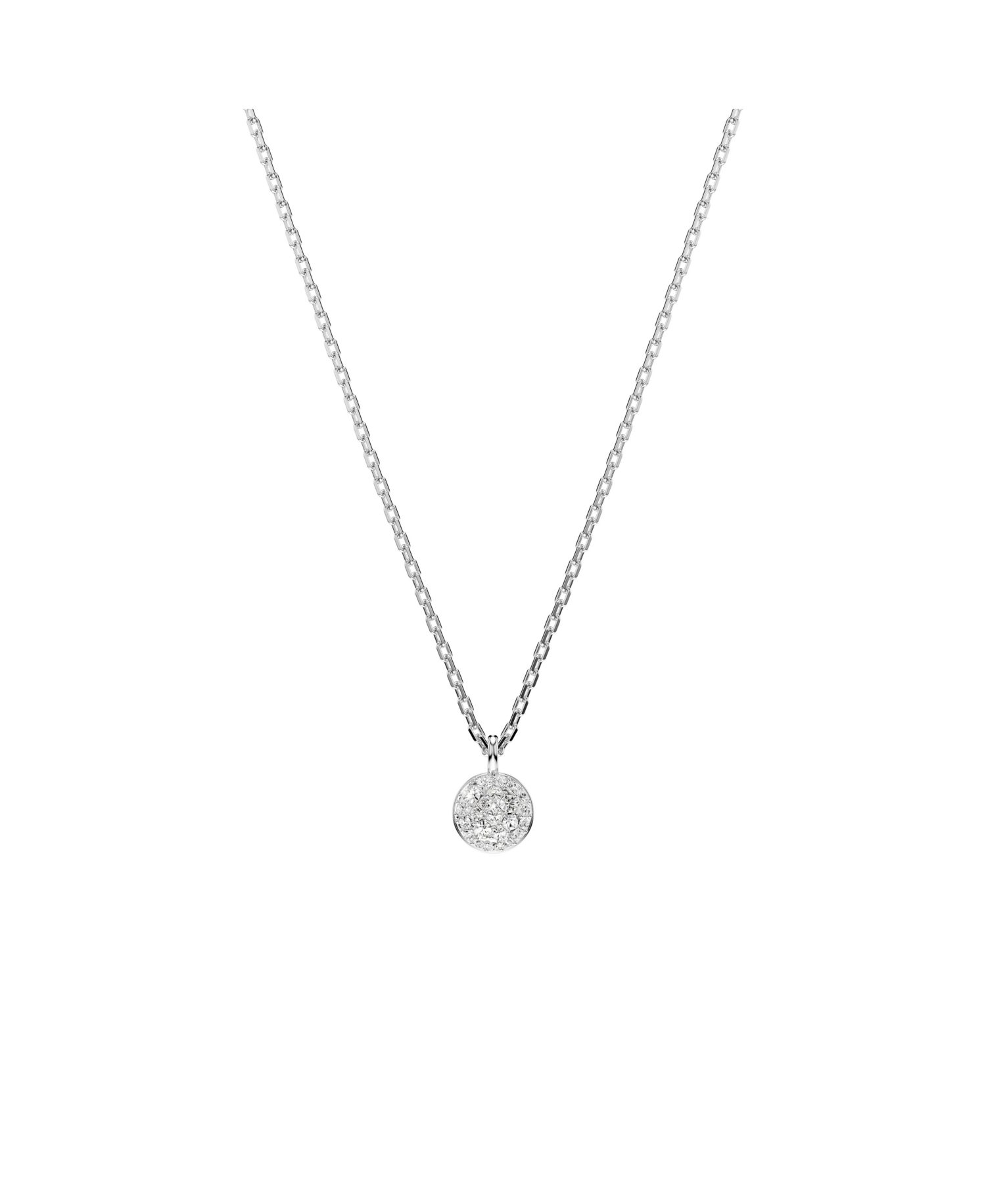 White, Rhodium Plated or Rose-Gold Tone or Gold-Tone Meteora Layered Pendant Necklace