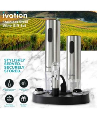 7-Piece Wine Set, Electric Wine Opener, Wine Aerator & More!