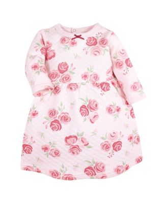Baby Girls Hudson Quilted Cotton Dress and Leggings, Blush Rose