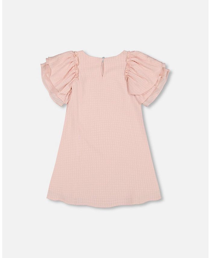 Deux par Deux Girl Seersucker Dress Blush Pink - Child - Macy's