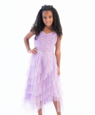 Rare Editions Girls Purple Dress