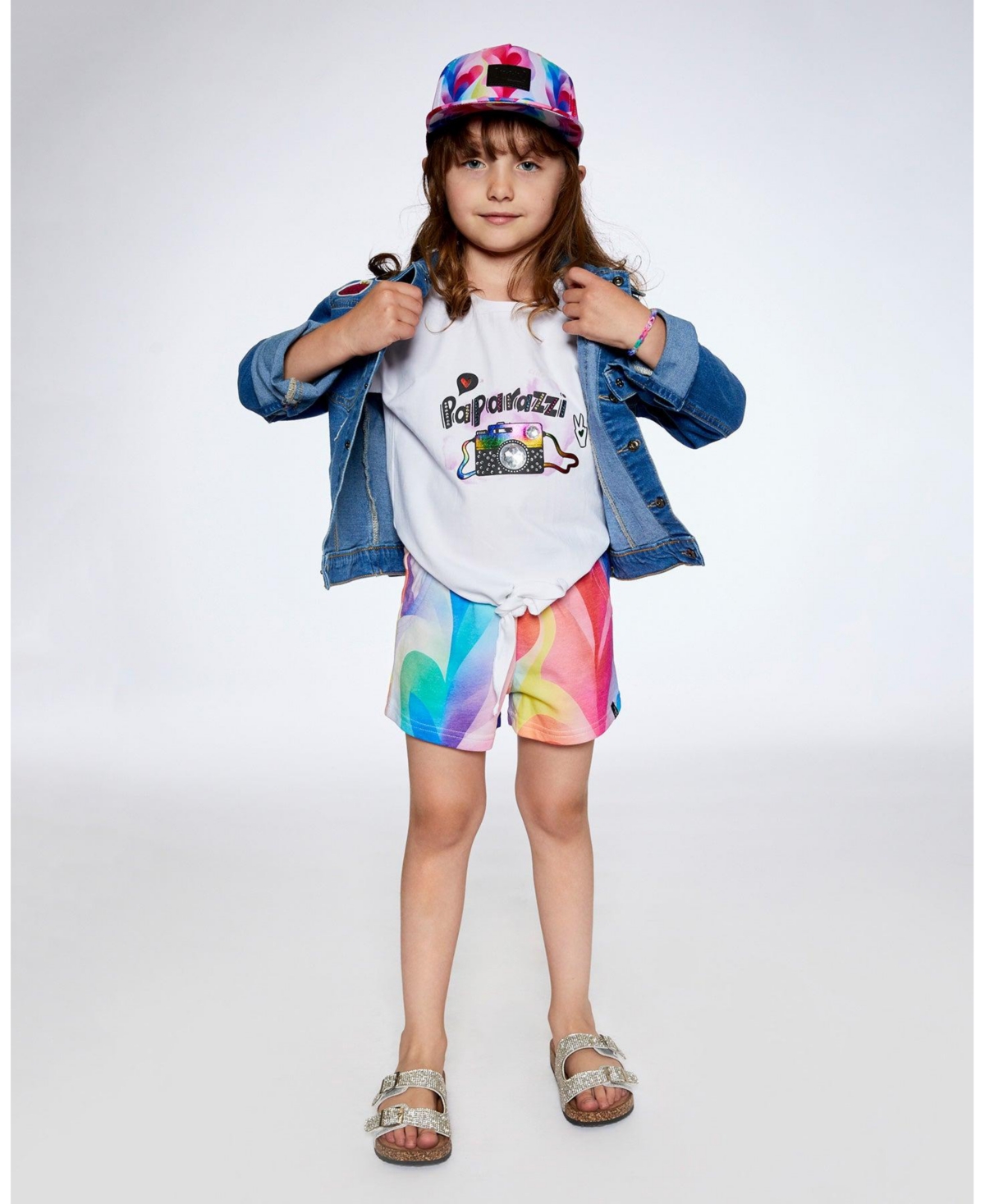 Girl Organic Cotton T-Shirt With Knot- Toddler Child - White