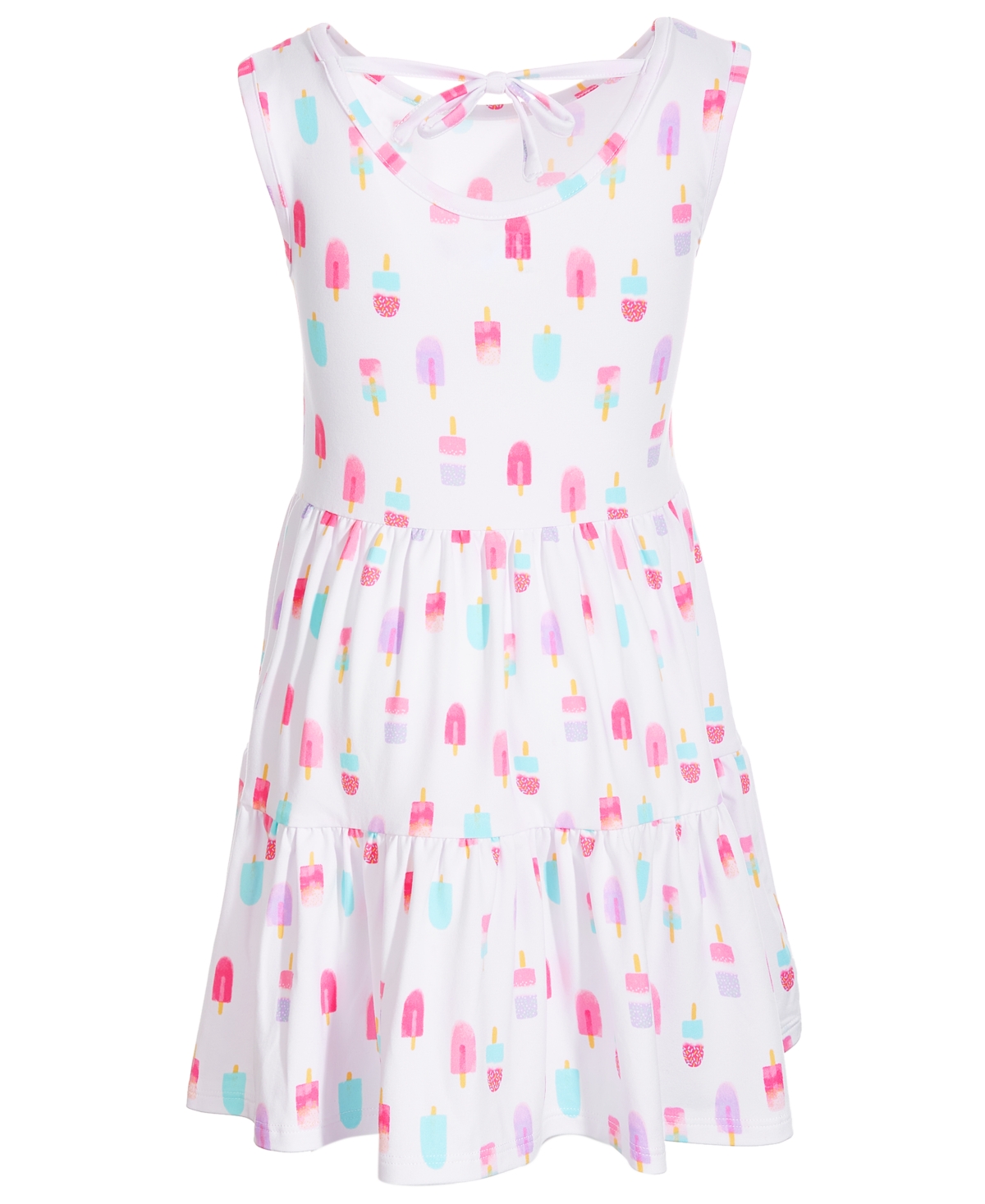 Shop Epic Threads Toddler & Little Girls Popsicle-print Skater Tank Dress, Created For Macy's In Bright White