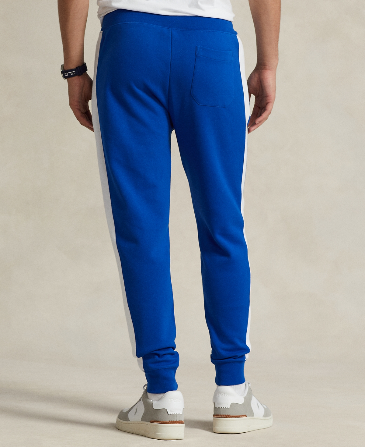 Shop Polo Ralph Lauren Men's Double-knit Jogger Pants In Sapphire Star Multi