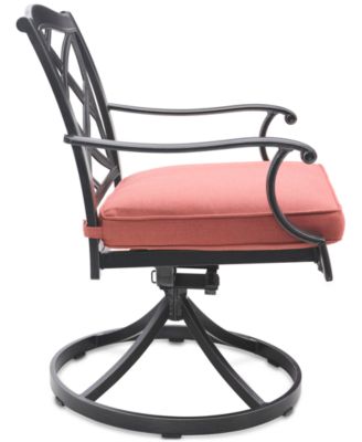 Wythburn Mix and Match Lattice Outdoor Swivel Chair, Created for Macy's