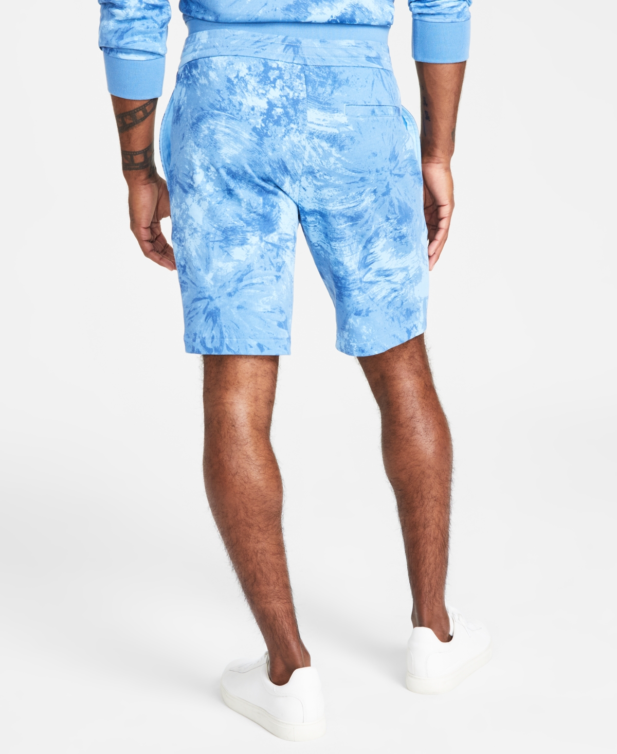 A|X Armani Exchange Men's Dip-Dyed Fleece Shorts, Created for Macy's