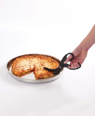 3-Piece Crispy Pizza Pan with Pizza Scissors and Olive Oil Can Set, The Italian Market Original Since 1906