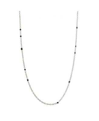 Onyx Beaded Link Necklace