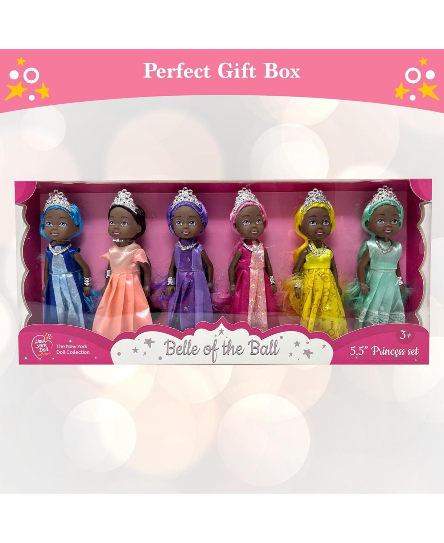 Детские куклы The New York Doll Collection Princess 5.5" Posable Dolls, 6-Piece Set, от 3 лет — фото 2