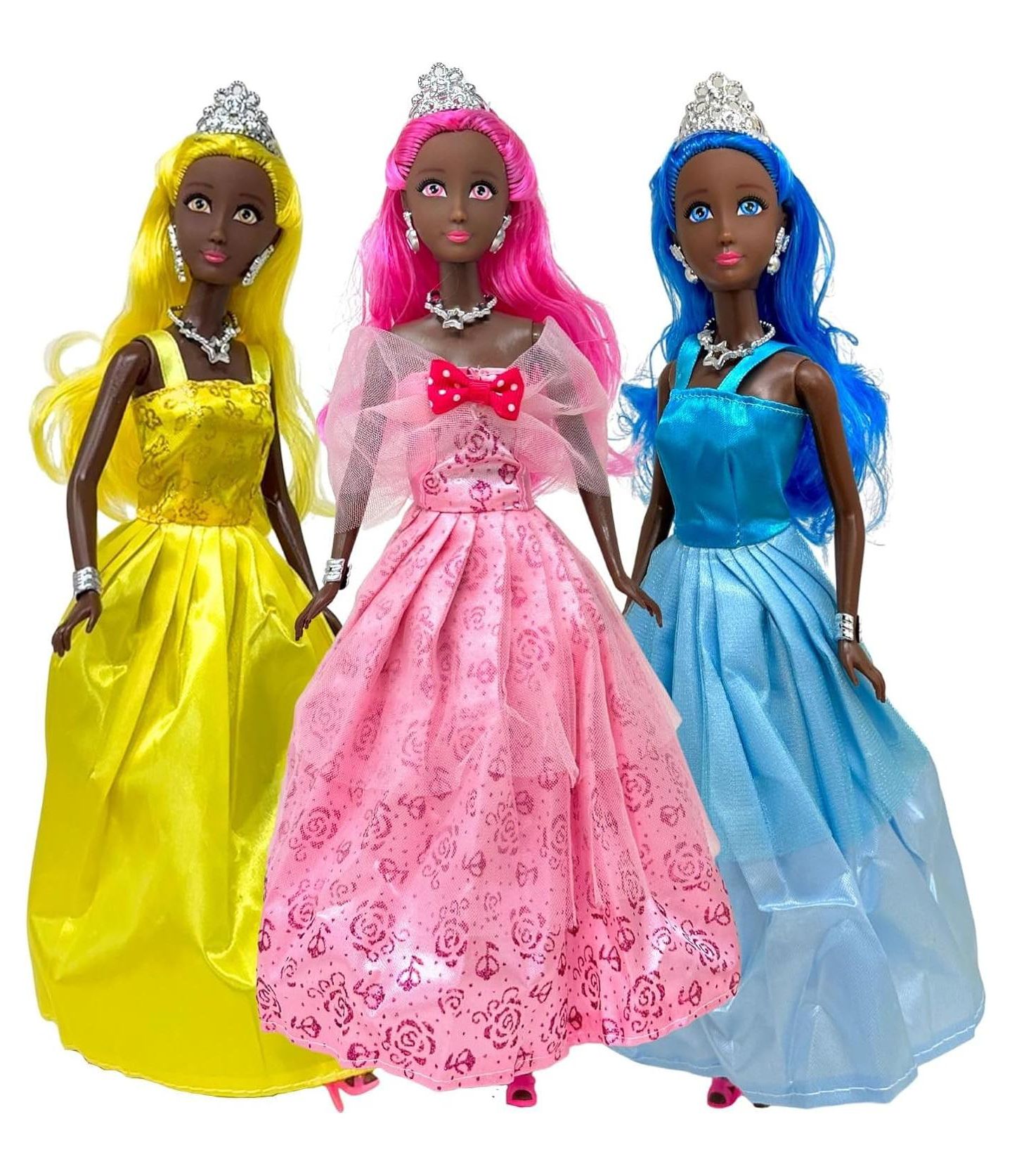 Детские куклы The New York Doll Collection Princess Posable Dolls, 11.5", 3-Piece Set, от 3 лет — фото 1