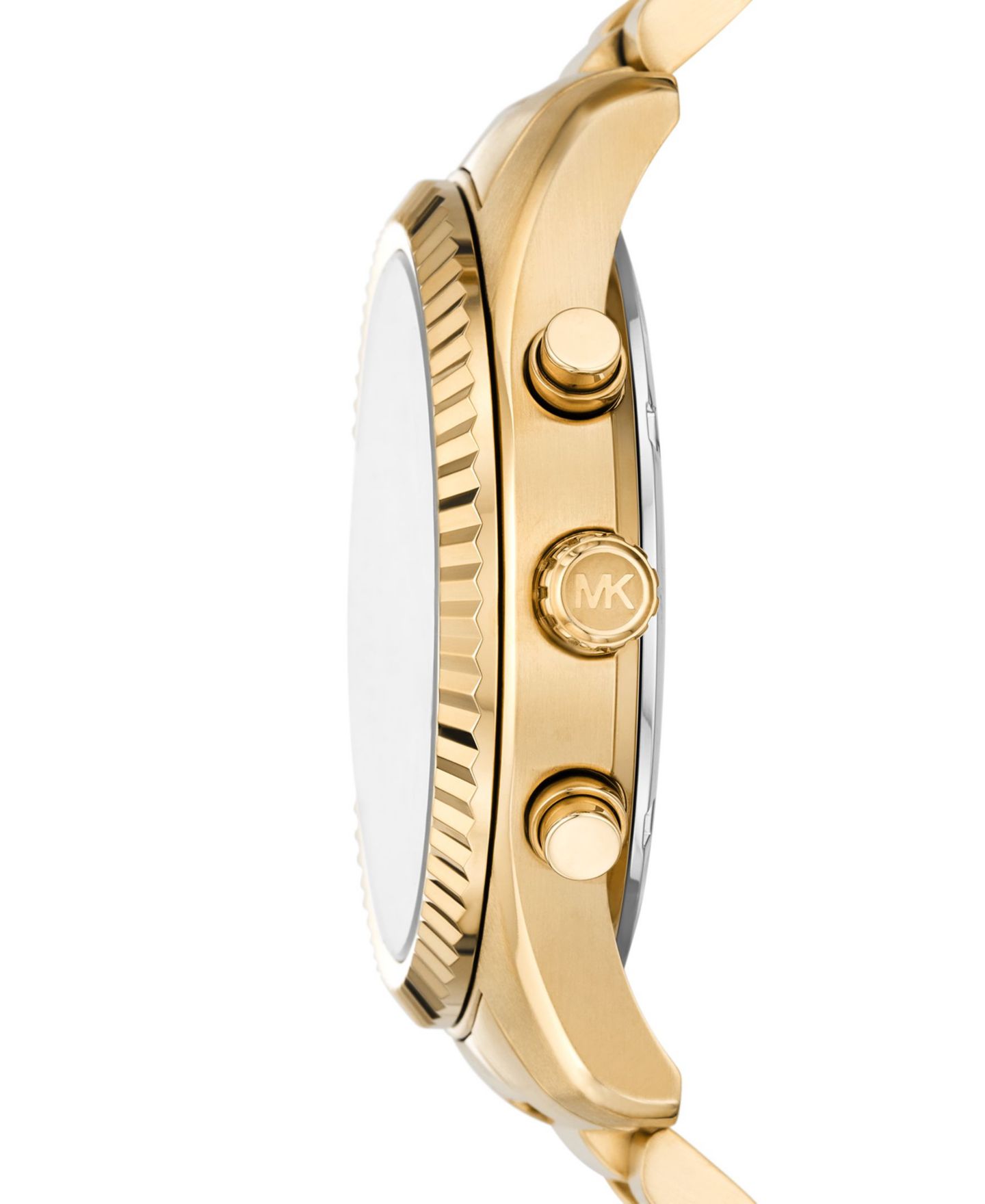 Мужские часы Michael Kors Lexington Chronograph Gold-Tone Stainless Steel Watch 44mm — фото 2