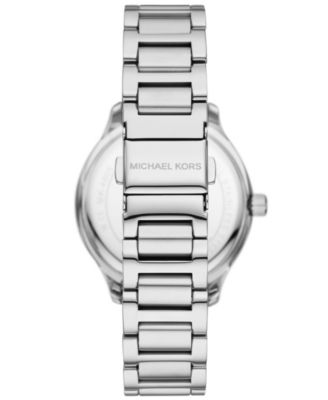 Women's Sage Three-Hand Silver-Tone Stainless Steel Watch 38mm