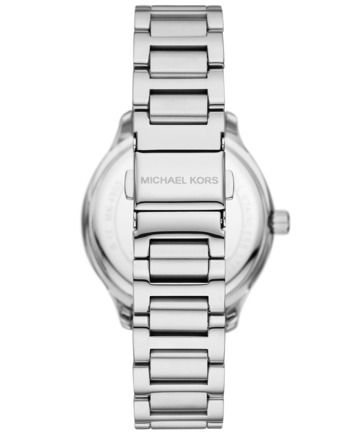 Shop Michael Kors Women's Sage Three-hand Silver-tone Stainless Steel Watch 38mm