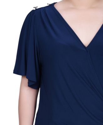 Women's Short Sleeve Wrap Top