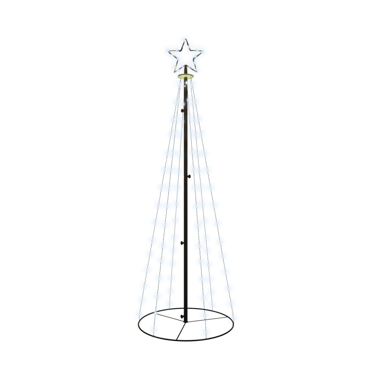 Christmas Cone Tree Cold White 108 LEDs 2x6 ft - White