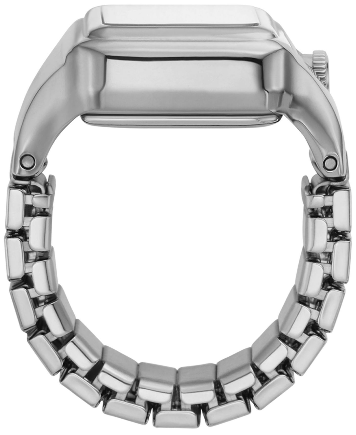 Женские часы Fossil Raquel Two-Hand Silver-Tone Stainless Steel Ring Watch 14mm — фото 5