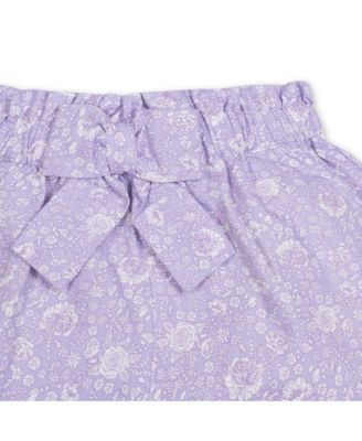Toddler Girls' Pull-On Cinched Waist Linen Short, Toddler