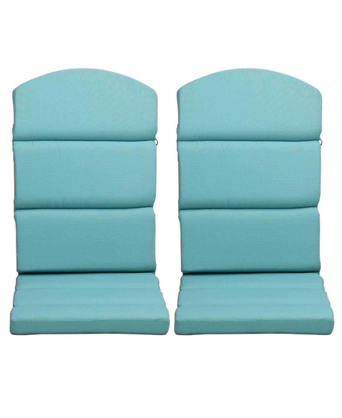 High-Back Patio Cushion Olefin Fabric Set of 2-Indoor&Outdoor - Blue