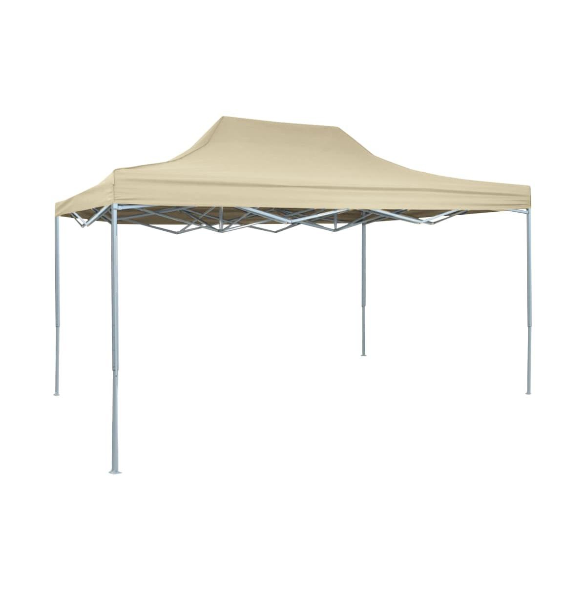 Professional Folding Party Tent 9.8'x13.1' Steel Cream - White