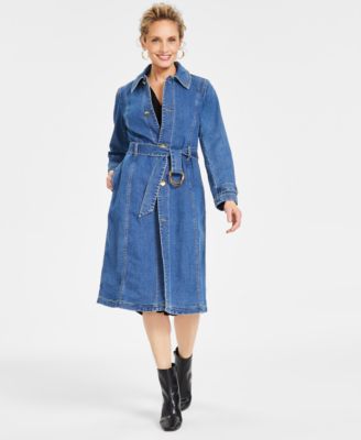 I.N.C. International Concepts - Women's Denim Trench Coat