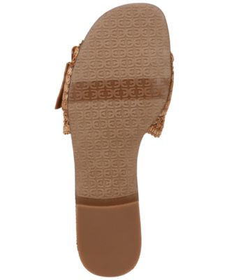 Women's Bambi Raffia Buckle Slide Sandals