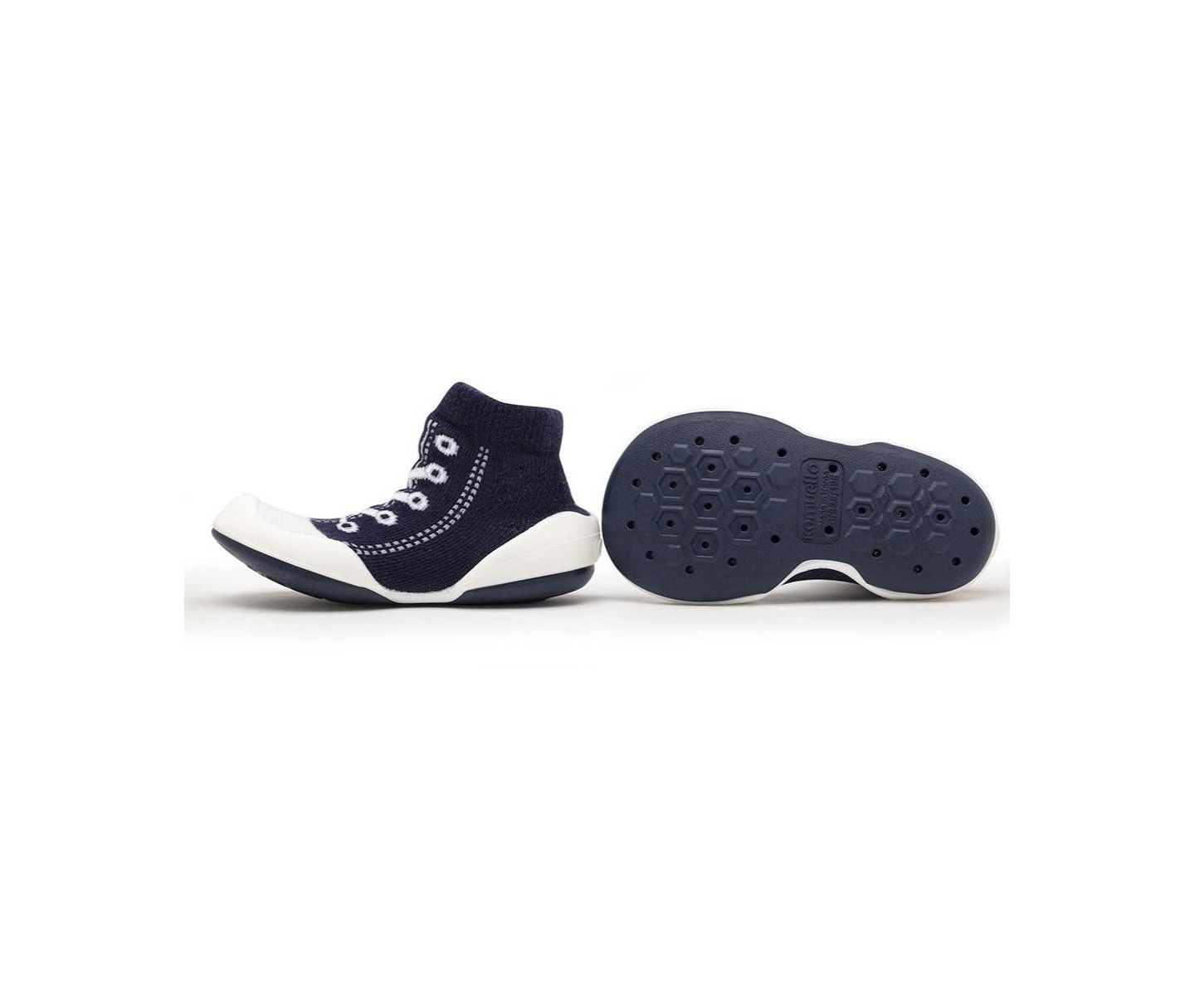Детские кроссовки Komuello Infant Girl Boy First Walk Sock Shoes Sneakers - Navy — фото 9