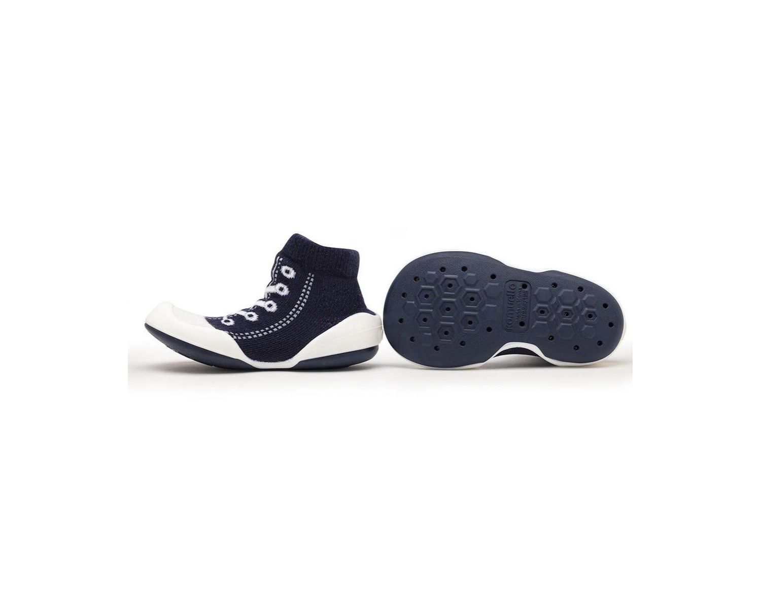Infant Girl Boy First Walk Sock Shoes Sneakers - Navy