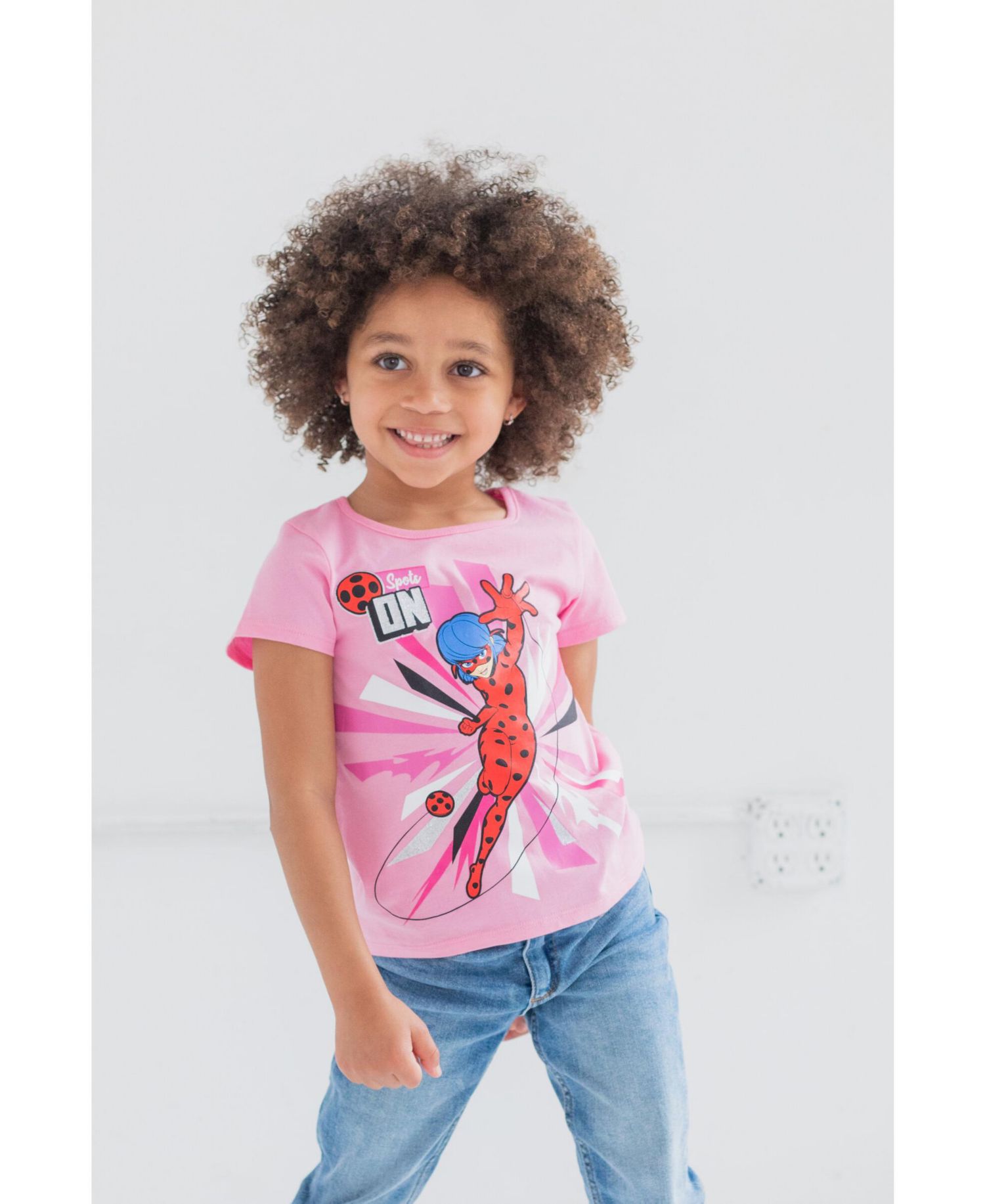 Rena Rouge Cat Noir Ladybug Girls 3 Pack T-Shirts Little Kid to Big Kid