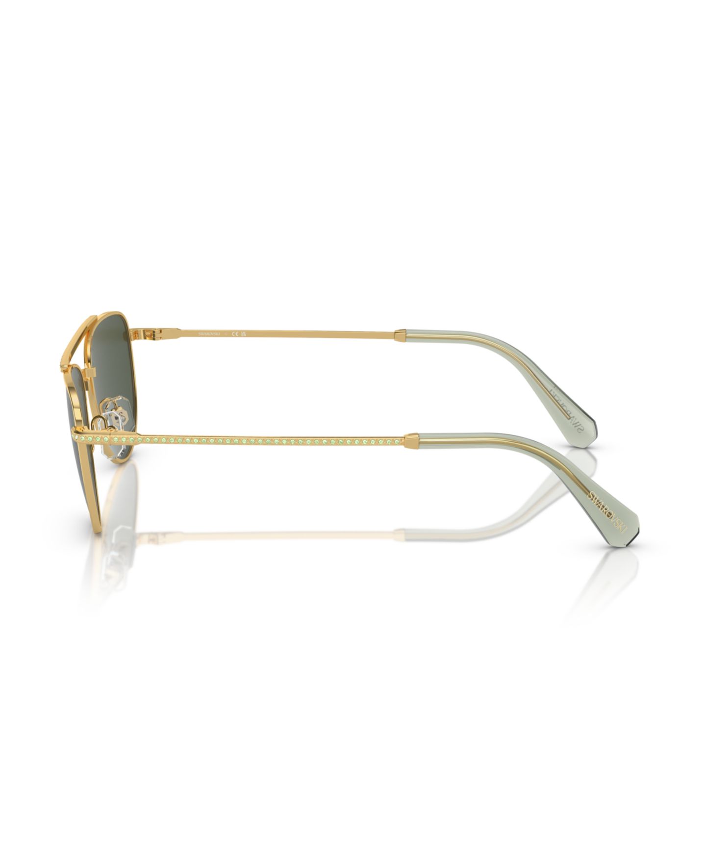 Женские солнцезащитные очки Swarovski Sunglasses SK7007, цвет: Золотой — фото 3