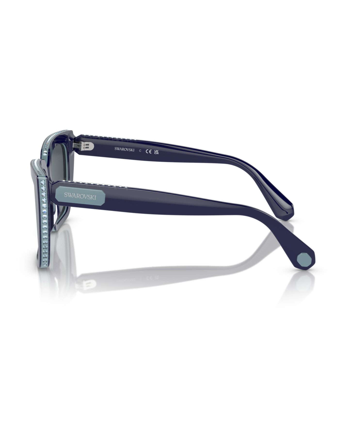 Женские солнцезащитные очки Swarovski Sunglasses SK6013, цвет: Синий — фото 3