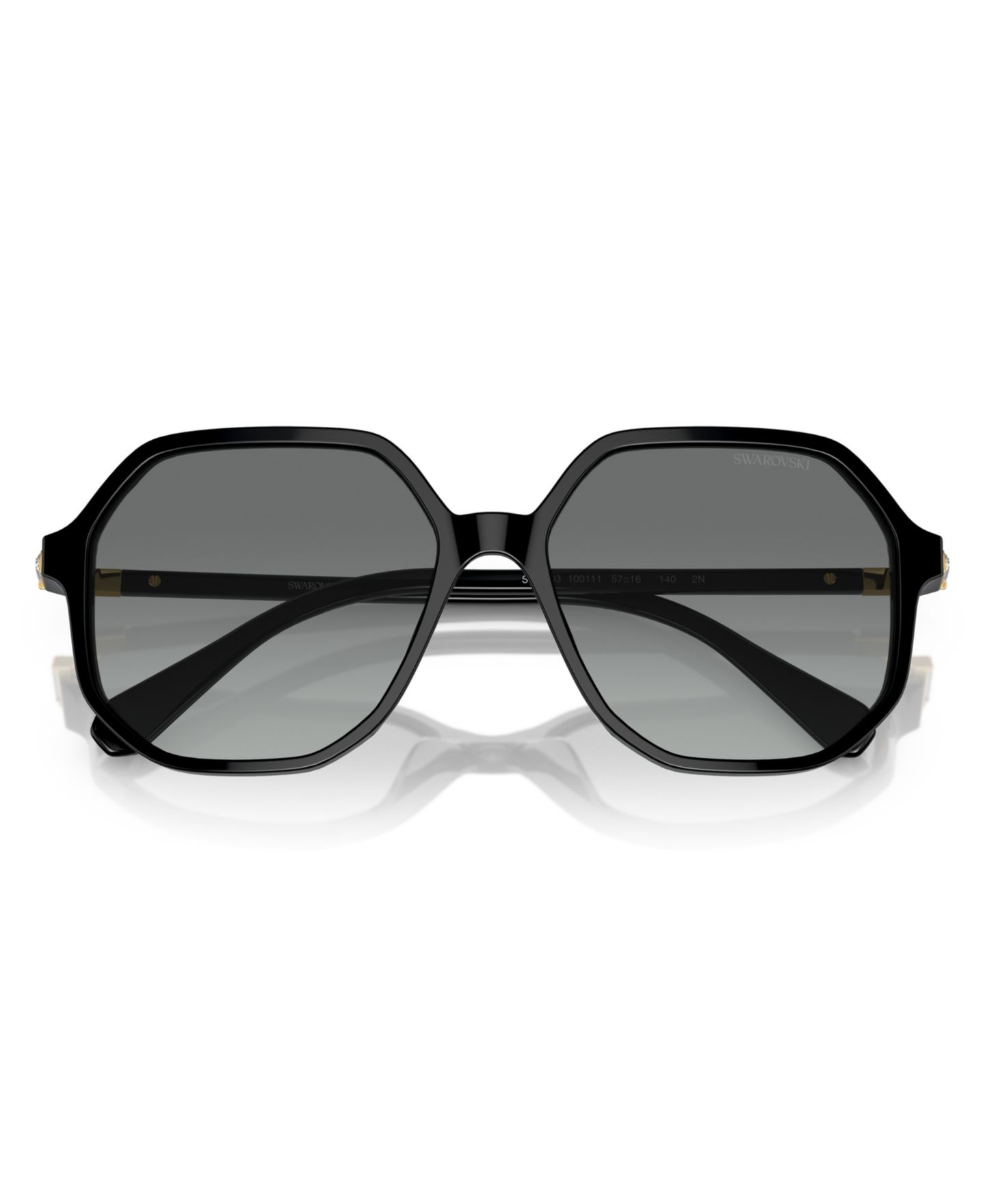 Женские солнцезащитные очки Swarovski Sunglasses, Gradient SK6003, цвет: Чёрный — фото 5