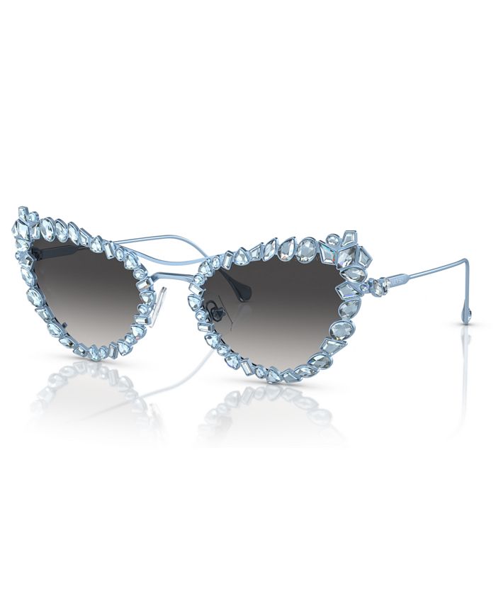 Swarovski Women s Gradient Sunglasses with Crystals clip on