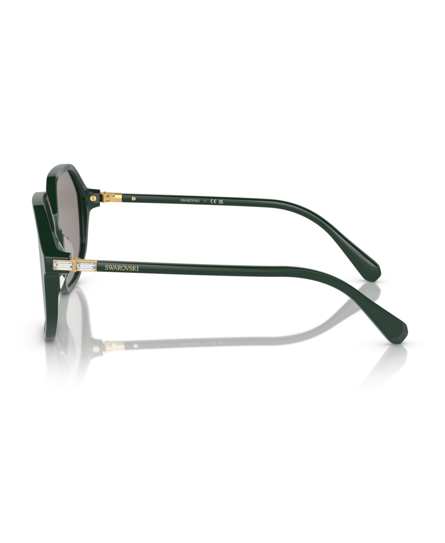 Женские солнцезащитные очки Swarovski Sunglasses, Photocromic SK6003, цвет: Зелёный — фото 3