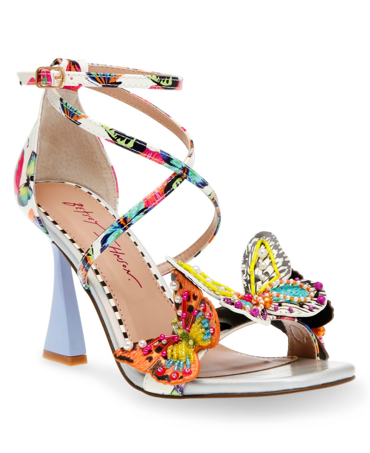 Women's Trudie Butterfly Strappy Dress Sandals - White Multi
