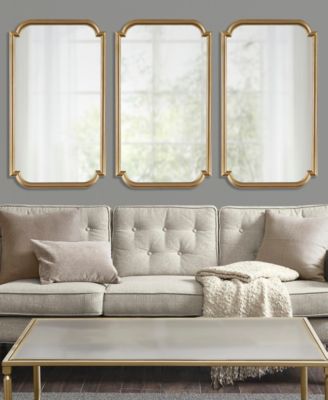 Adelaide Gold-Tone Scalloped Wood Wall Mirror