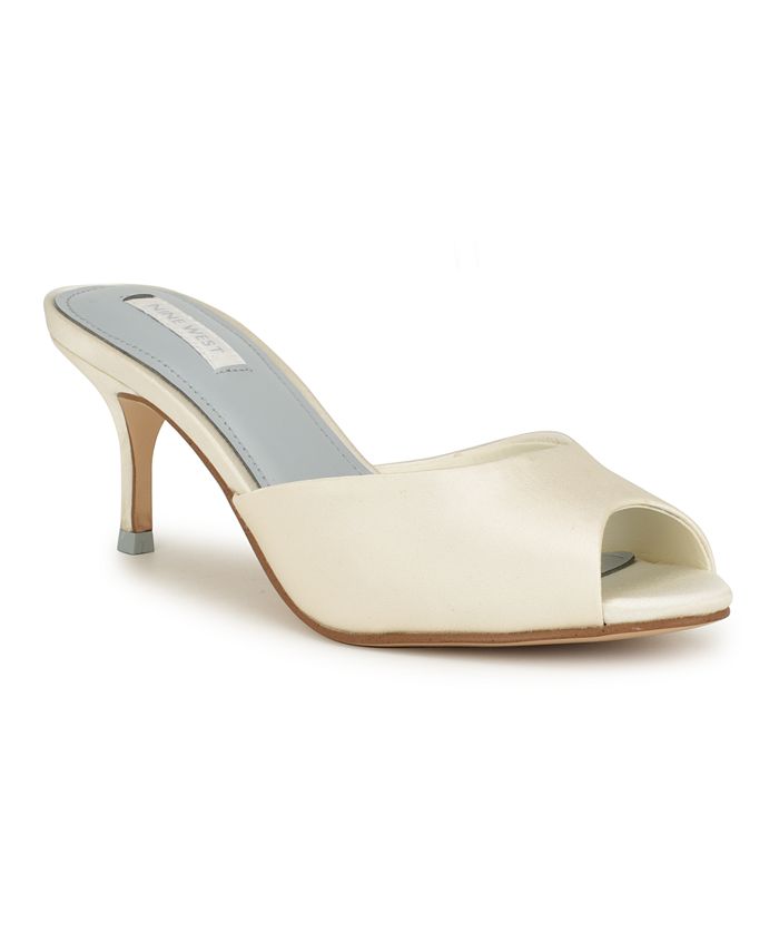 Women s Luvlie Bridal Kitten Heel Dress Sandals